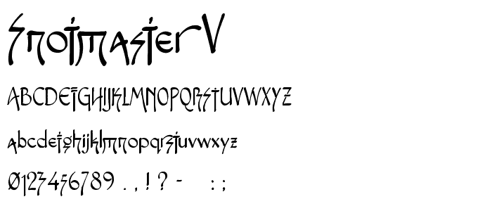 Snotmaster V font